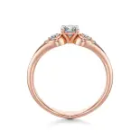 Pierścionek z różowego złota z diamentami AJPZ_063